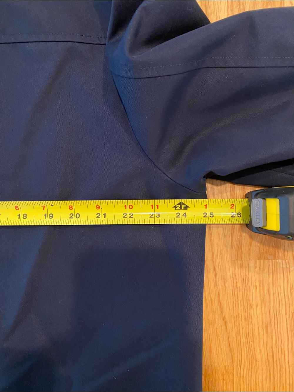 RW&CO. Men's Navy Stand Collar Trench Coat Size Large - LIKE NEW - Picture 7 of 9
